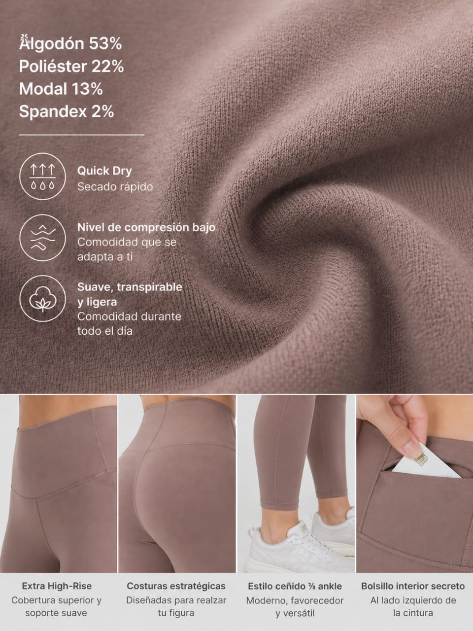 Licra tipo Leggings Talla 4X - Image 3