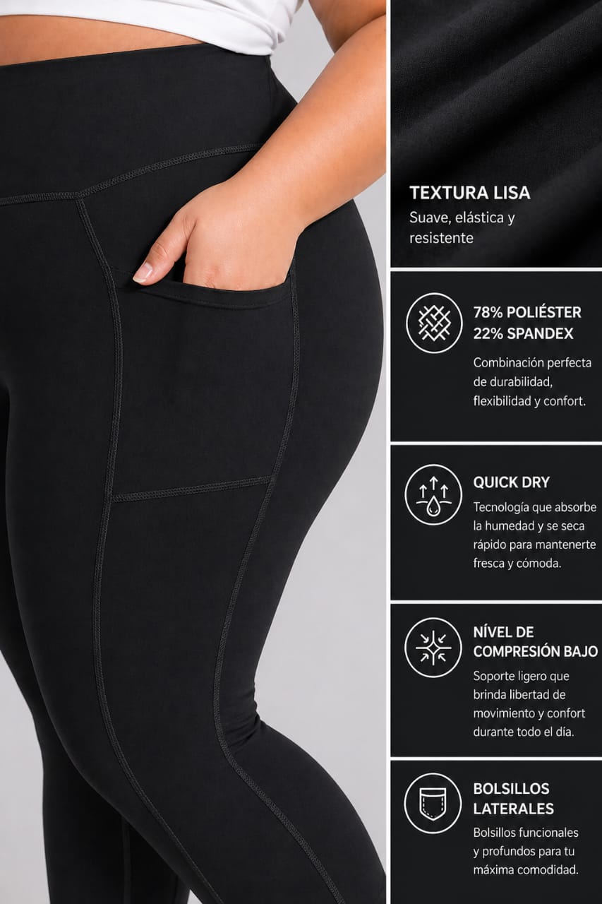 Licra tipo Leggings Talla 4X - Image 3