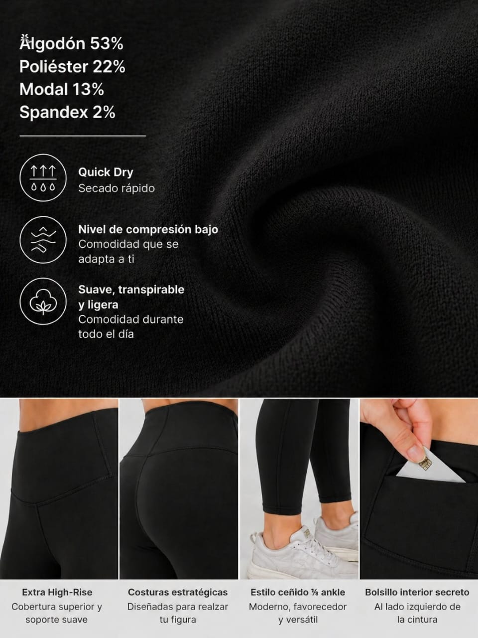 Licra tipo Leggings Talla 4X - Image 3