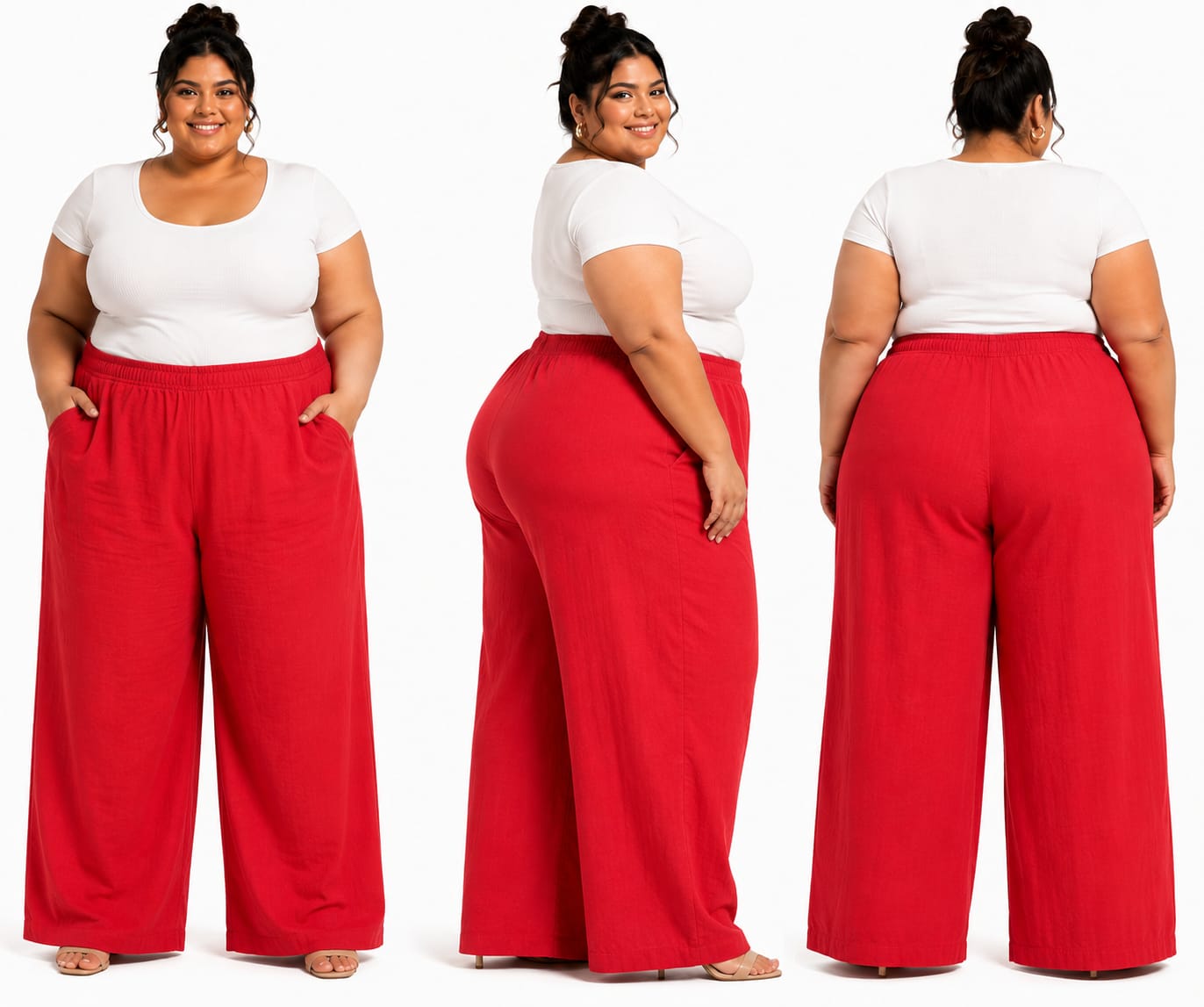 Pantalón Tipo Palazzo Talla 3X - Image 2