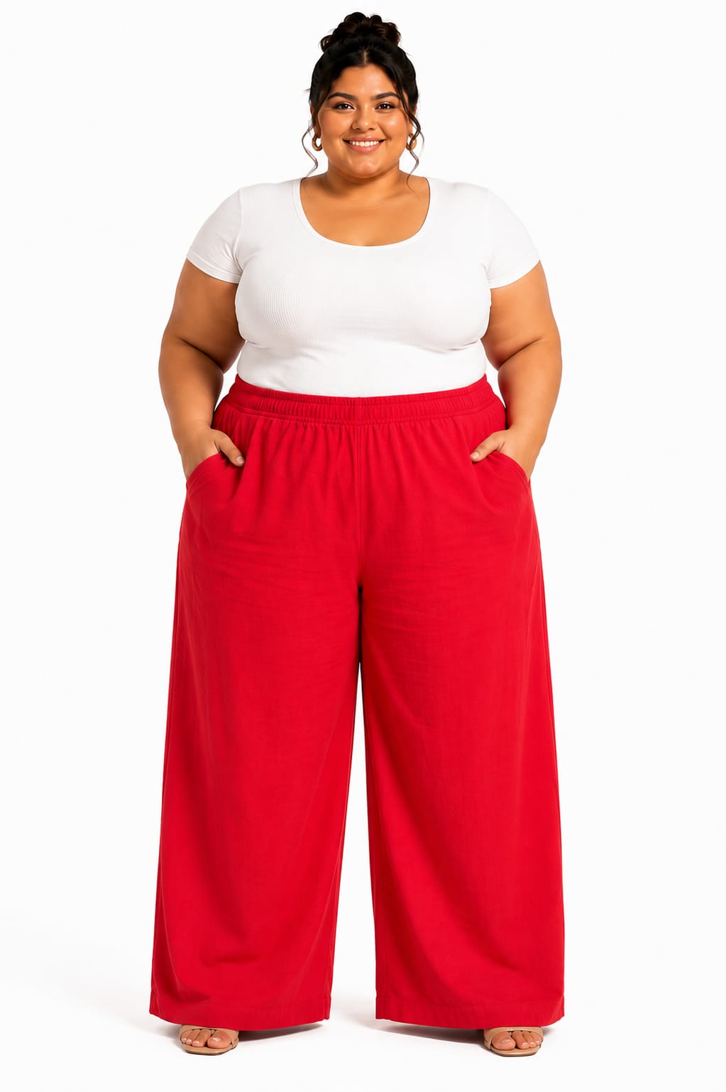 Pantalón Tipo Palazzo Talla 3X