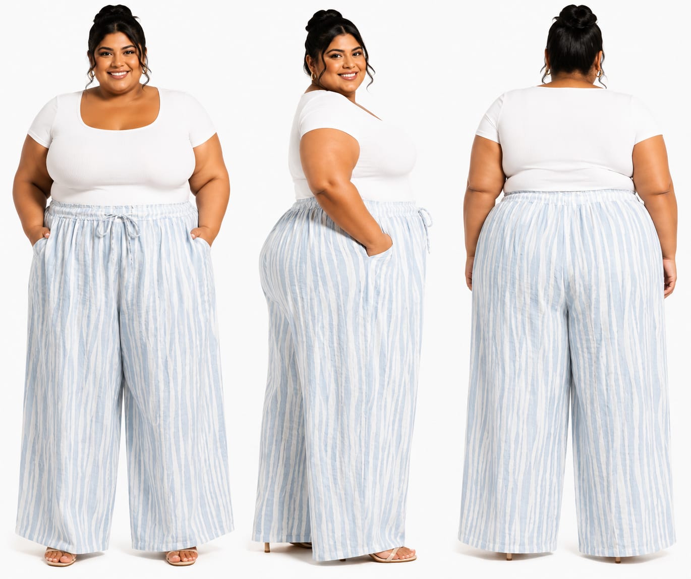 Pantalón Tipo Palazzo Talla 4X - Image 2