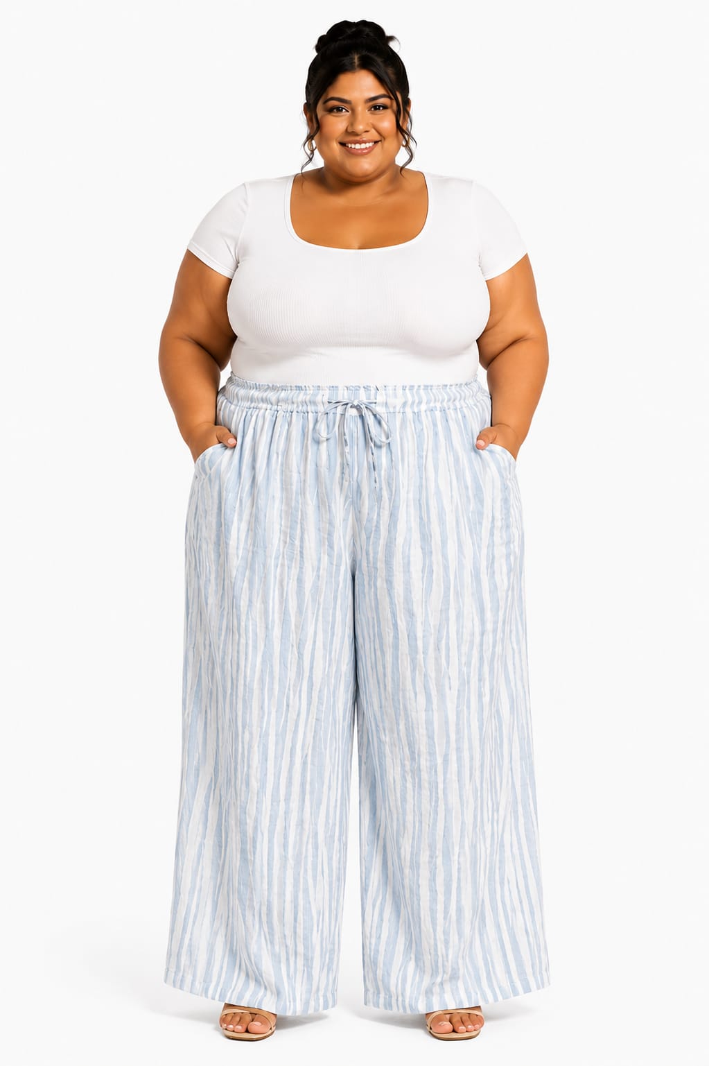 Pantalón Tipo Palazzo Talla 4X