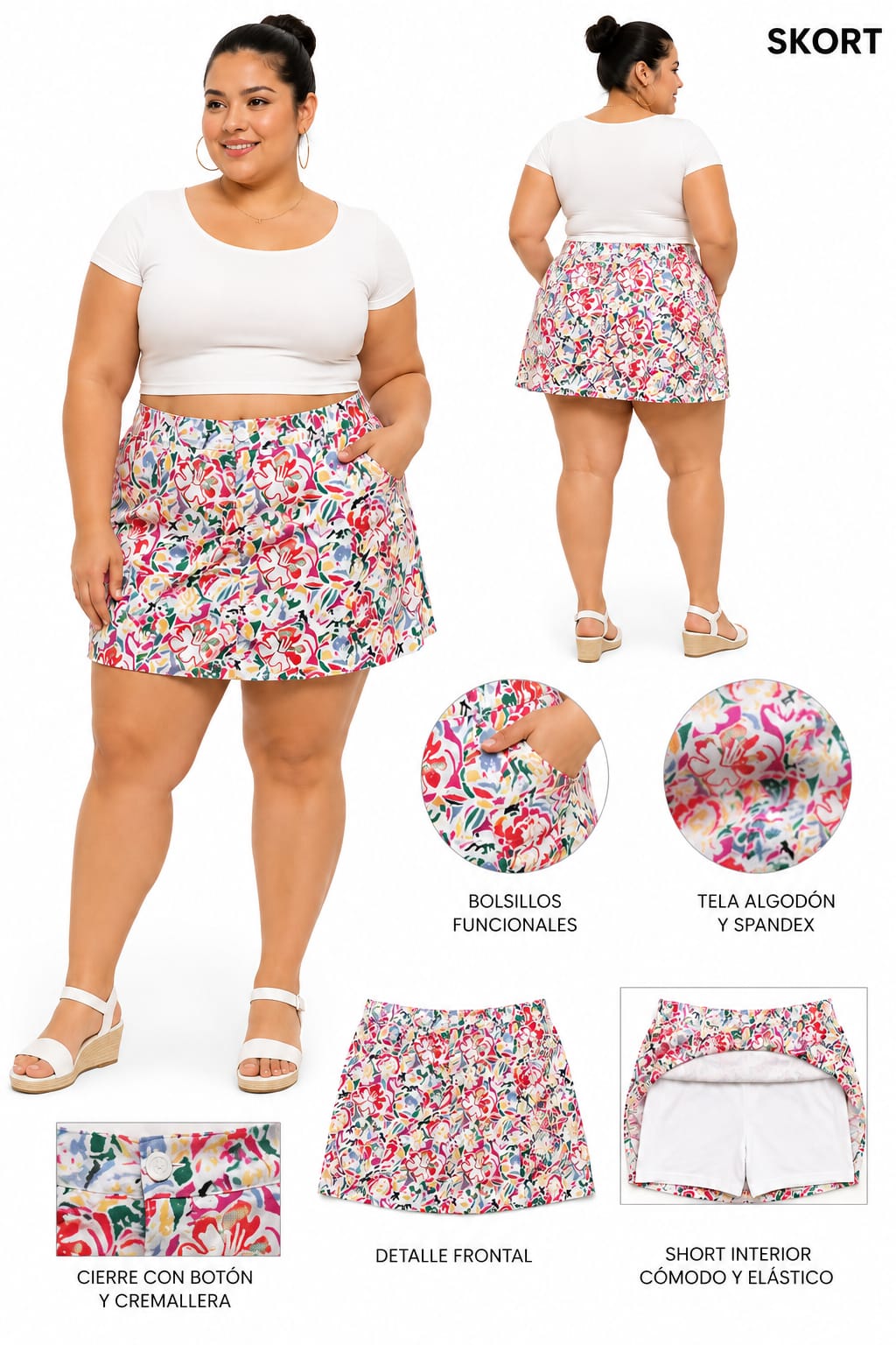 Falda Short Talla 2X - Image 2